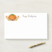 Erntedank Pumpkin Post Notes Post-it Klebezettel (Auf Schreibtisch)