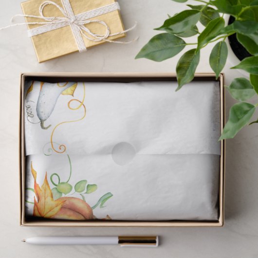 Erntedank Pumpkin Series Design 10 Seidenpapier (Geschenk)