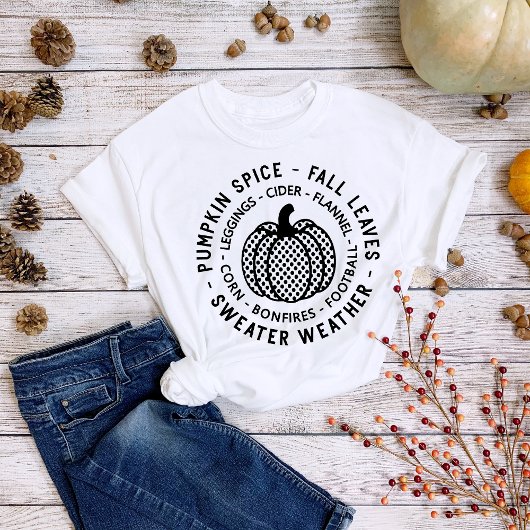 Erntedank Pumpkin Spice Fall Bonfire T-Shirt