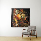 Erntedank Pumpkin Tapestry Wandteppich (Beispiel (Horizontal))