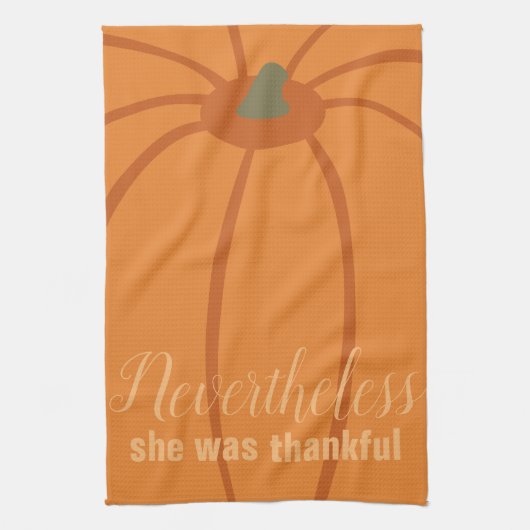 Erntedank Pumpkin Taschentuch Geschirrtuch (Vertikal)