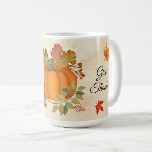 Erntedank Pumpkin Tasse (VorderseiteRechts)