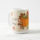 Erntedank Pumpkin Tasse (Vorderseite Links)