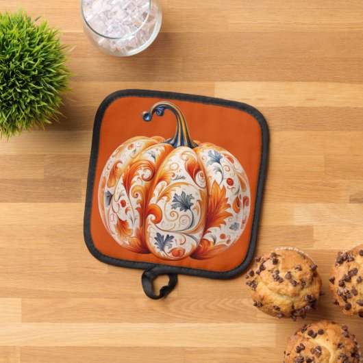 Erntedank Pumpkin Topflappen (Oben Unten)