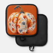 Erntedank Pumpkin Topflappen (Vorderseite/Rückseite)