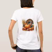 Erntedank Pumpkin Türkei T-Shirt (Rückseite)