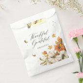 Erntedank Pumpkin und Blätter Thema Geschenktütchen (Versiegelt)