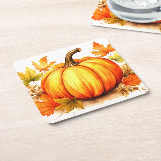 Erntedank Pumpkin Untersetzer - Herbsternte (angewinkelt)