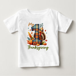 Erntedank Pumpkin Wasserfarbe Herbst Baby T-shirt
