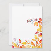 Erntedank Pumpkin Wasserfarbe Herbst Einladung (Rückseite)