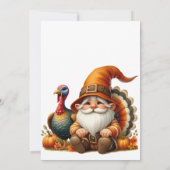 Erntedank Pumpkin Wasserfarbe Herbst Einladung (Rückseite)