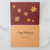 Erntedank Pumpkin Watercolor Karte (Innenseite)