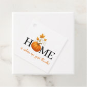 Erntedank Pumpkin Zuhause ist der Ort, an dem wir  Geschenkanhänger (Beispiel)