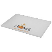 Erntedank Pumpkin Zuhause ist der Ort, an dem wir Schneidebrett (Ecke)