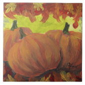 Erntedank Pumpkins #1 Herbstausgänge Fliese (Vorderseite)