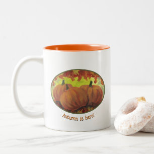 Erntedank Pumpkins #1 Herbstausgänge Zweifarbige Tasse