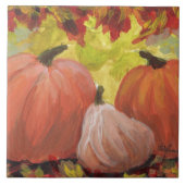 Erntedank Pumpkins #2 Herbstausgänge Fliese (Vorderseite)