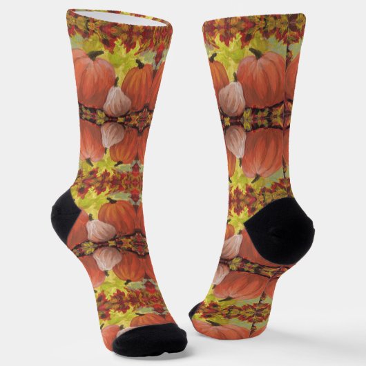 Erntedank Pumpkins #2 Herbstausgänge Socken (Gewinkelt)