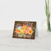 Erntedank Pumpkins Brown Karte (Vorderseite)