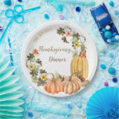 Erntedank Pumpkins Butternut Sage Orange Pappteller (Party)