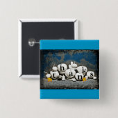 Erntedank Pumpkins Button (Vorne & Hinten)