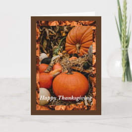Erntedank Pumpkins Card, 5 Zoll x 7 Zoll geklappt Karte