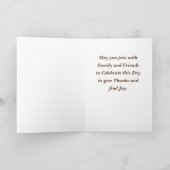 Erntedank Pumpkins Card, 5 Zoll x 7 Zoll geklappt Karte (Innenseite)