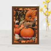 Erntedank Pumpkins Card, 5 Zoll x 7 Zoll geklappt Karte (Gelbe Blume)