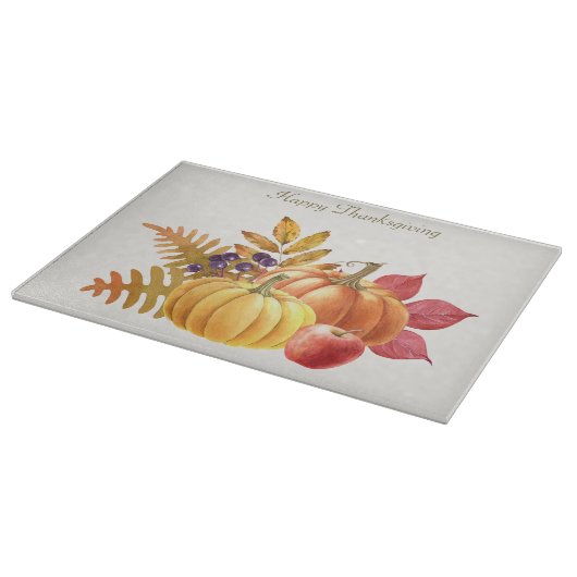 Erntedank Pumpkins Cutting Board Schneidebrett (Ecke)