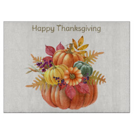 Erntedank Pumpkins Cutting Board Schneidebrett
