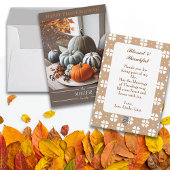 Erntedank Pumpkins Editable Family Feiertagskarte