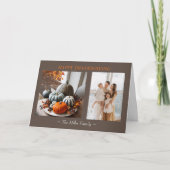 Erntedank Pumpkins Family Danke Editable (Vorderseite)