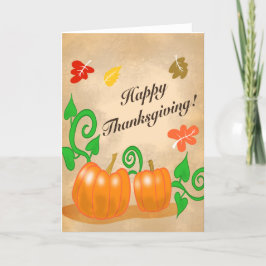 Erntedank Pumpkins Feiertagskarte