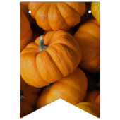 Erntedank Pumpkins Foto Wimpelkette (Erste Fahne)