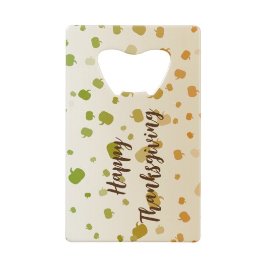 Erntedank Pumpkins Geldbeutel Flaschenöffner (Vorderseite)