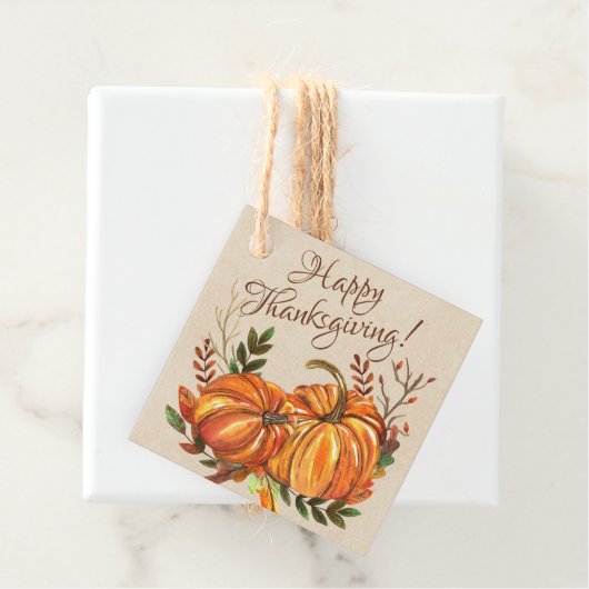 Erntedank Pumpkins Geschenkanhänger (Beispiel)