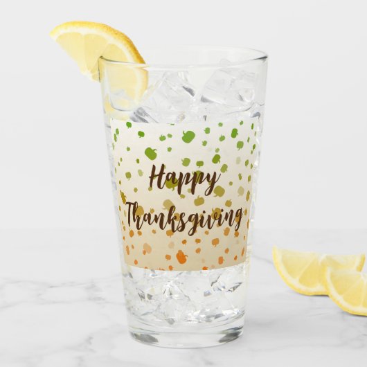 Erntedank Pumpkins Glas (Vorderseite Ice)