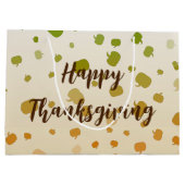 Erntedank Pumpkins Große Geschenktüte (Rückseite)