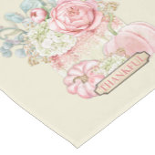 Erntedank Pumpkins Herbst Pink Elfenbeinküste Kurzer Tischläufer (Ecke)