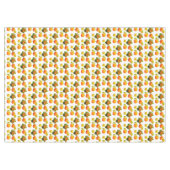 Erntedank Pumpkins & Herbstlaube auf Weiß Tischdecke (Vorderseite (Horizontal))