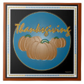 Erntedank Pumpkins in Graphics Fliese (Vorderseite)