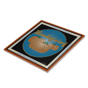 Erntedank Pumpkins in Graphics Fliese