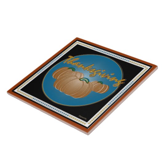 Erntedank Pumpkins in Graphics Fliese (Seite)