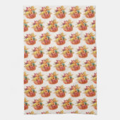 Erntedank Pumpkins Küchentuch (Vertikal)