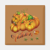 Erntedank Pumpkins Magnet (Vorne)