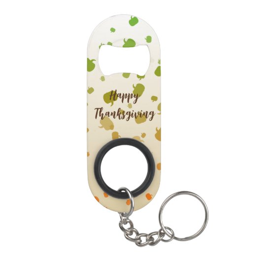 Erntedank Pumpkins Mini Flaschenöffner (Rückseite)