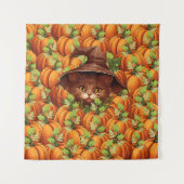 ERNTEDANK PUMPKINS NIEDLICH CAT WANDTEPPICH (Vorderseite)