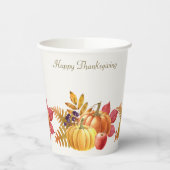 Erntedank Pumpkins Paper Cups Pappbecher (Links)