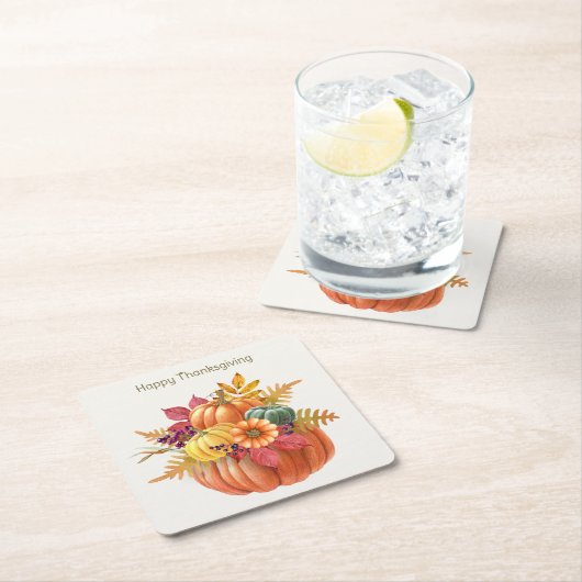 Erntedank Pumpkins Paper Untersetzer (Vor Ort)