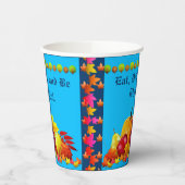 Erntedank Pumpkins Pappbecher (Links)